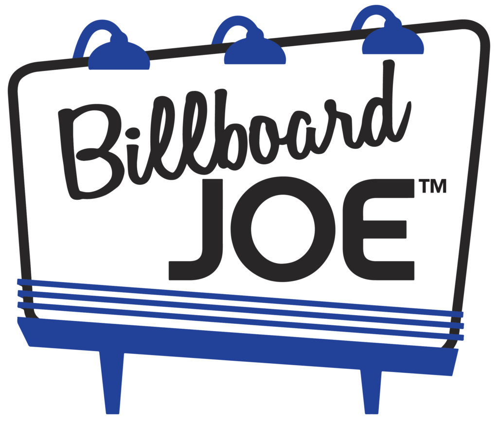 Logo of Billboard Joe, takes to the homepage